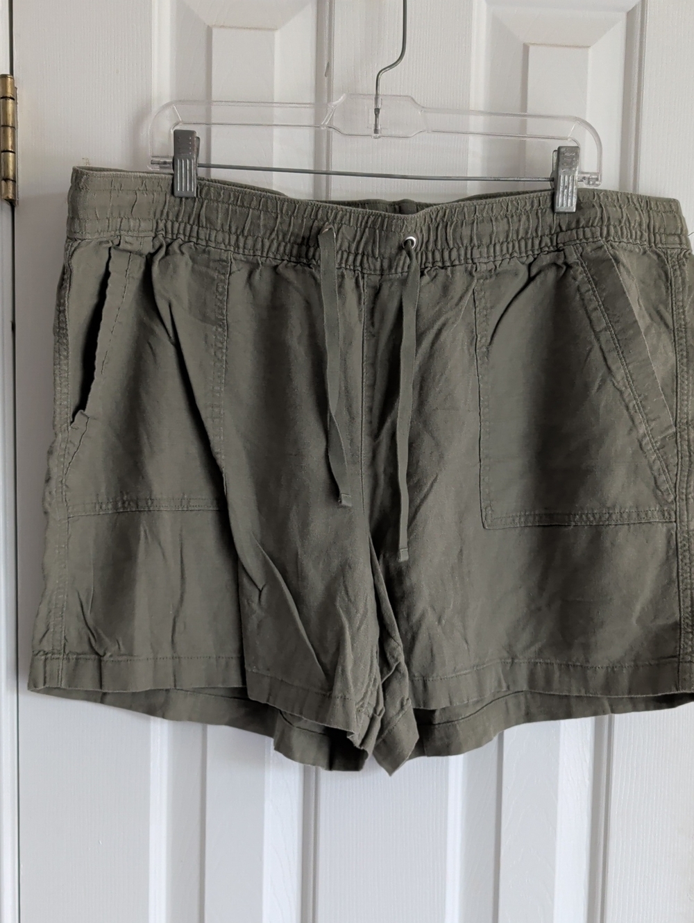 Nautica Olive Green Drawstring Utility Shorts
